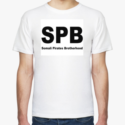 Футболка с принтом SPB