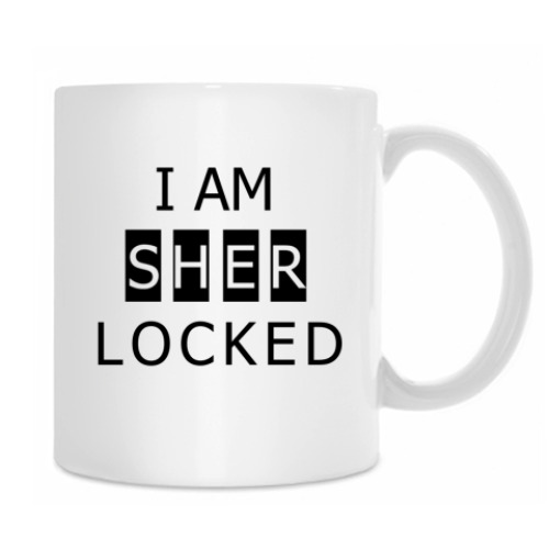 Кружка с принтом Sherlocked