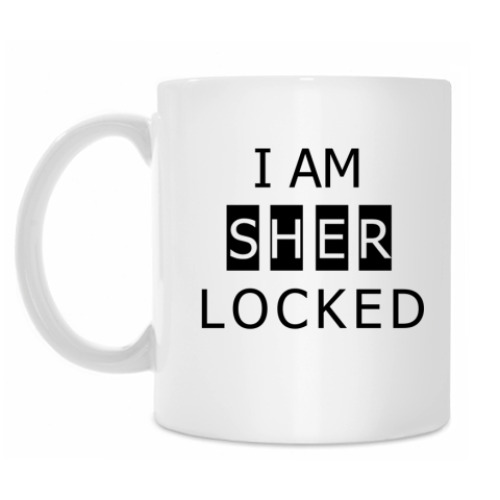 Кружка с принтом Sherlocked
