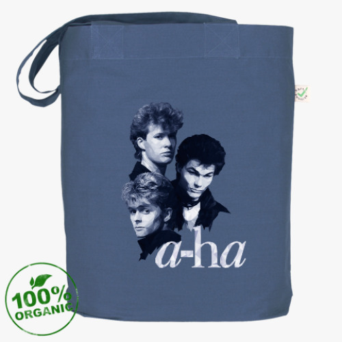 Сумка шоппер с принтом a-ha