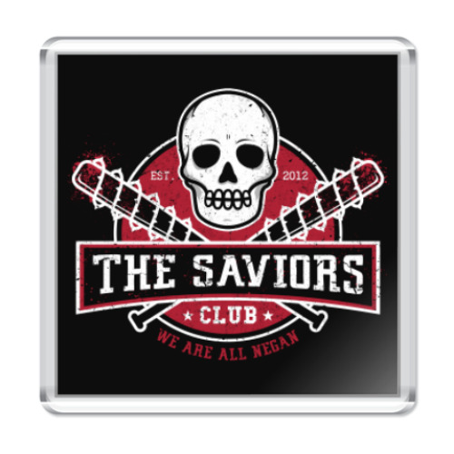 Магнит с принтом Walking Dead The Saviors TWD