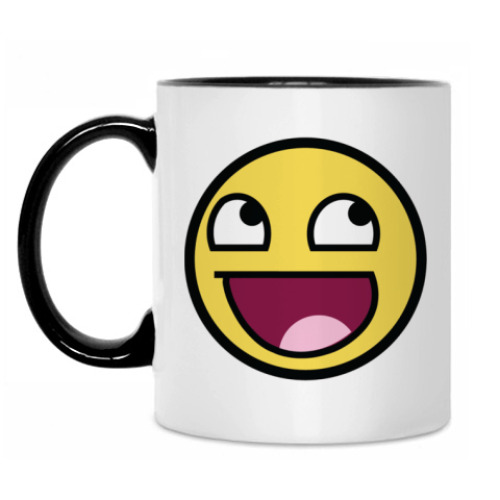Кружка с принтом Awesome Smiley