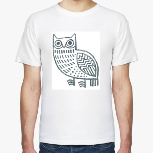 Футболка с принтом Сова