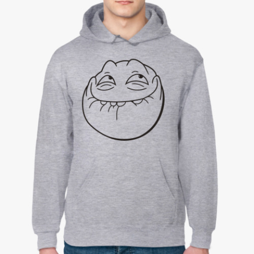 Толстовка худи с принтом Довольная рожа