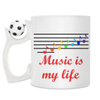 Кружка с футбольным мячиком