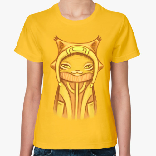 Женская футболка с принтом Рыська