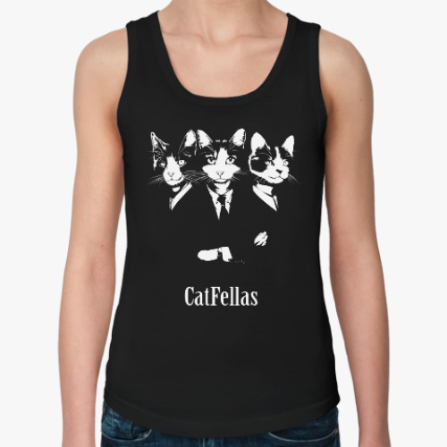 Женская майка с принтом Славные Коты