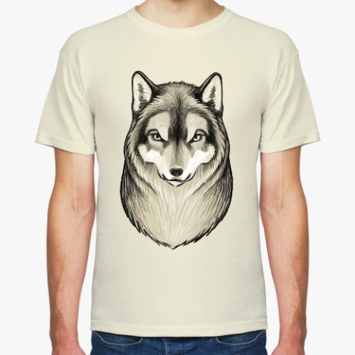 Футболка с принтом Волк