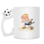 Кружка с футбольным мячиком