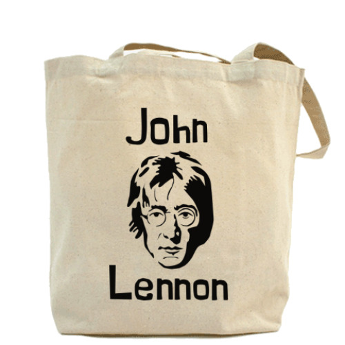 Сумка шоппер с принтом Джон Леннон