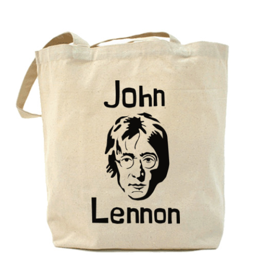 Сумка шоппер с принтом Джон Леннон