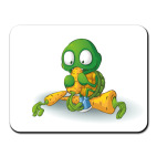 Добрый Черепашонок с морковкой