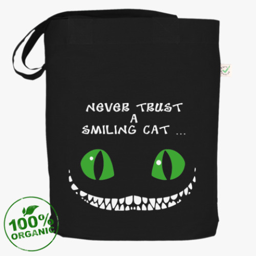 Сумка шоппер с принтом  Never Trust