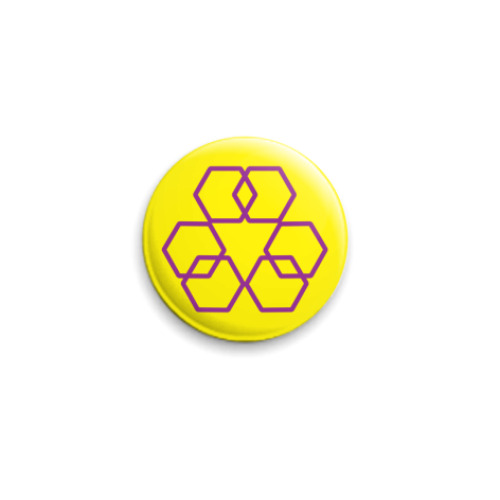 Значок 25мм с принтом  Знак