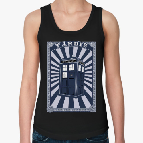 Женская майка с принтом Тардис
