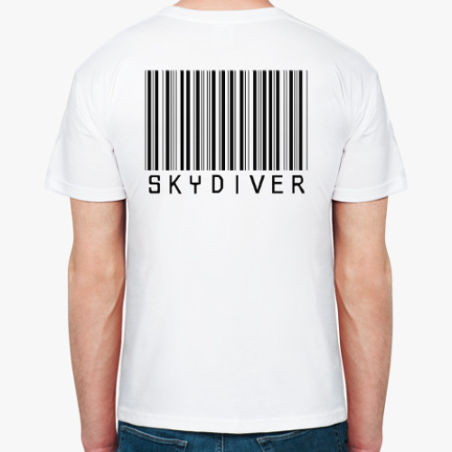 Футболка с принтом skydiving прыжки парашют скайдайвинг