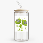 Банка с бамбуковой крышкой