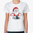 Классическая женская футболка Food Santa