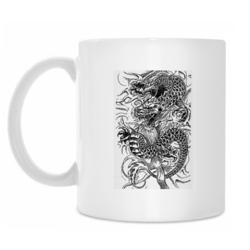 Кружка с принтом Дракон