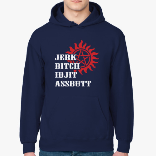 Толстовка худи с принтом Team Free Will - Supernatural