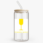 Банка с бамбуковой крышкой