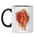 Кружка двухцветная