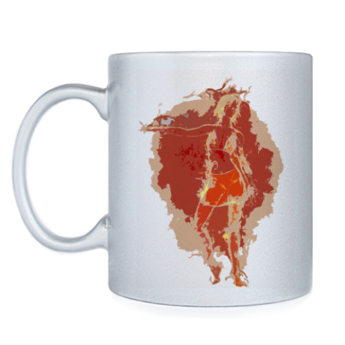 Кружка с принтом Девушка в купальнике