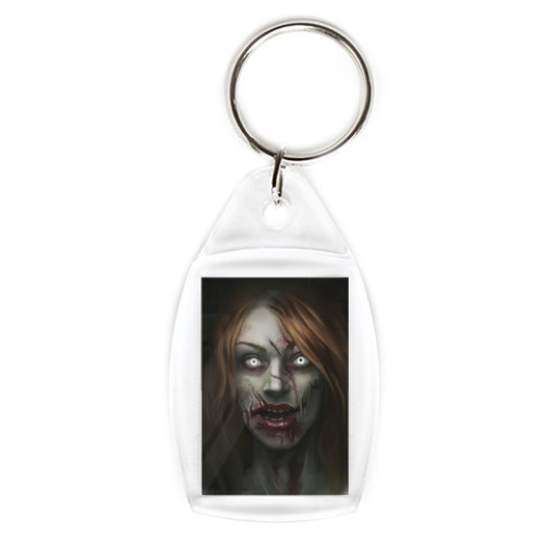 Брелок с принтом Зомби-девушка