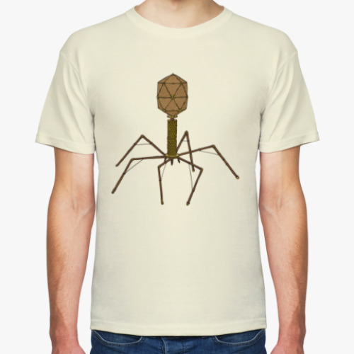 Футболка с принтом Стимпанк бактериофаг