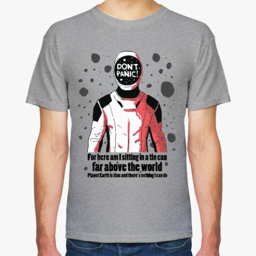 Футболка с принтом  Первый запуск Falcon Heavy