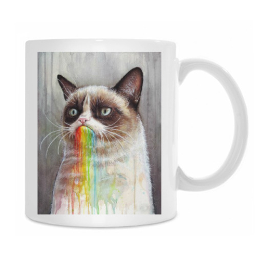 Кружка с принтом кот