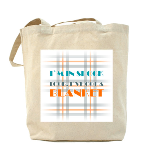 Сумка шоппер с принтом Blanket