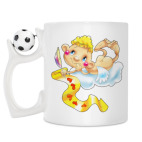 Кружка с футбольным мячиком