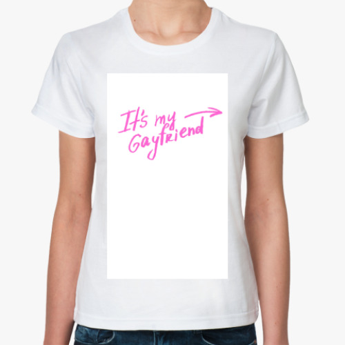 Классическая футболка с принтом Gayfriend