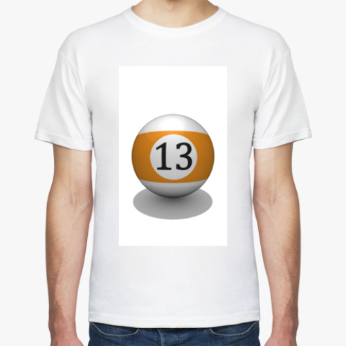 Футболка с принтом Бильярдный шар