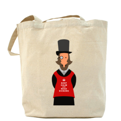 Сумка шоппер с принтом Английские писатели