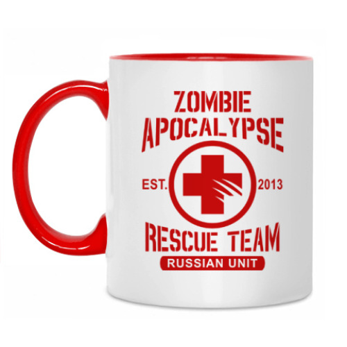 Кружка с принтом Zombie Apocalypse Rescue Team