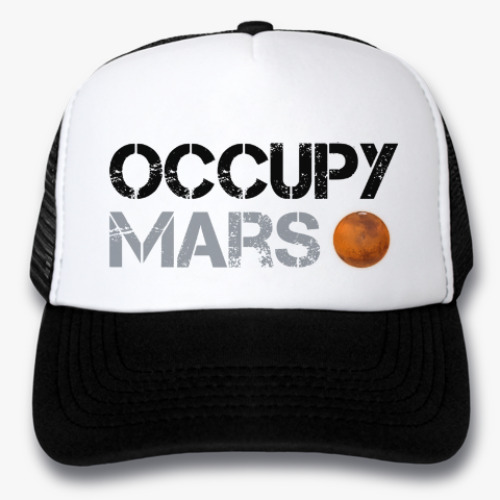 Кепка-тракер с принтом Occupy Mars