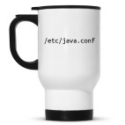 Кружка-термос белая Конференция по java