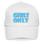 Кепка / бейсболка, белая (печать) GIRLS ONLY!