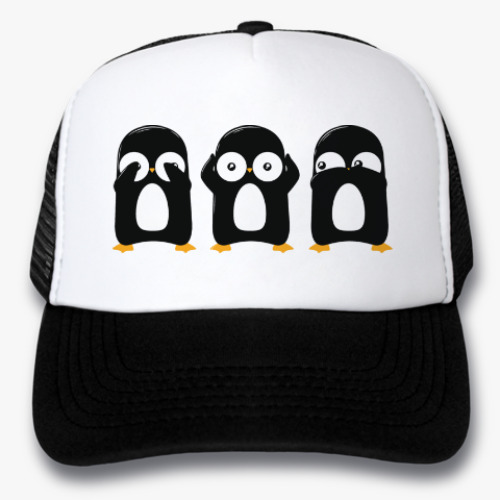 Кепка-тракер с принтом Пингвины