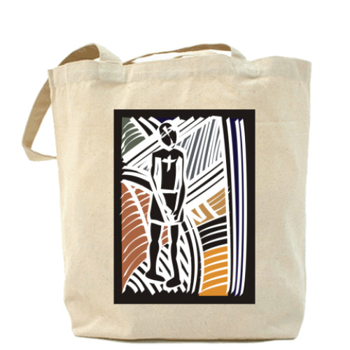 Сумка шоппер с принтом 'Африканка'