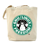 Холщовая сумка шоппер GNU/Linux FREEDOM
