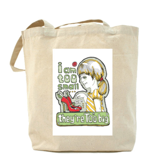 Сумка шоппер с принтом ImTooSmall