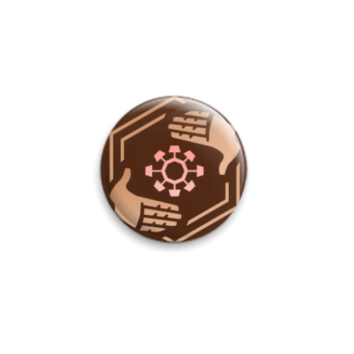Значок 25мм с принтом Liberator Bronze 100