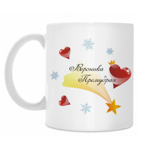 Кружка с принтом Вероника Премудрая. Новый Год