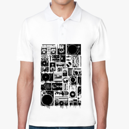 Рубашка поло с принтом Audio Рубашка поло