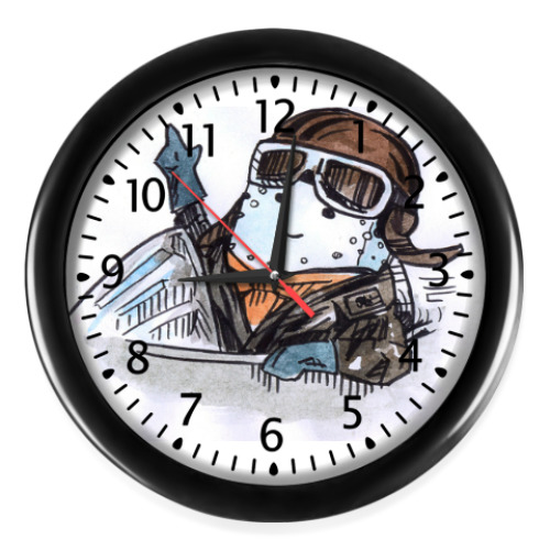 Настенные часы с принтом От Винта