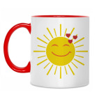 Двухцветная кружка Солнышко