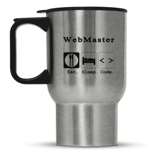 Кружка-термос с принтом Вебмастеру